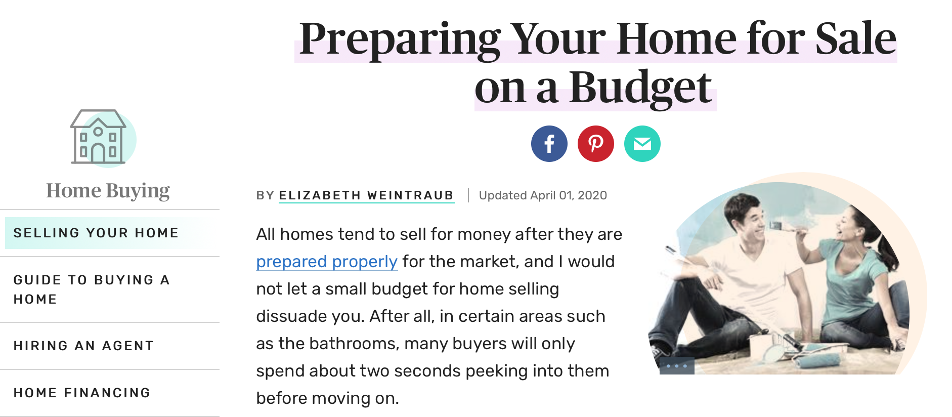 Preparing Your Home for Sale on a BUDGET